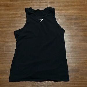 Black Sleeveless Gymshark Top